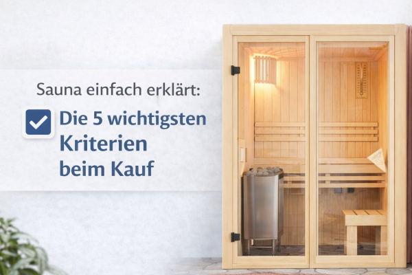 Sauna einfach erklärt: Die 5 wichtigsten Kriterien beim Kauf