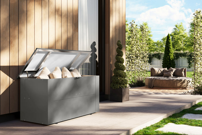 Karibu Metallbox Himalia 1, graualuminium