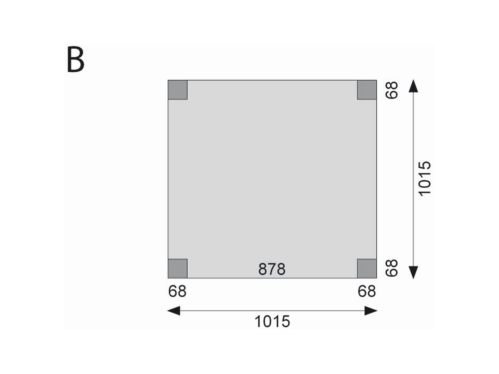 Karibu Spielturm Lotti natur mit Anbauplattform und Rutsche blau