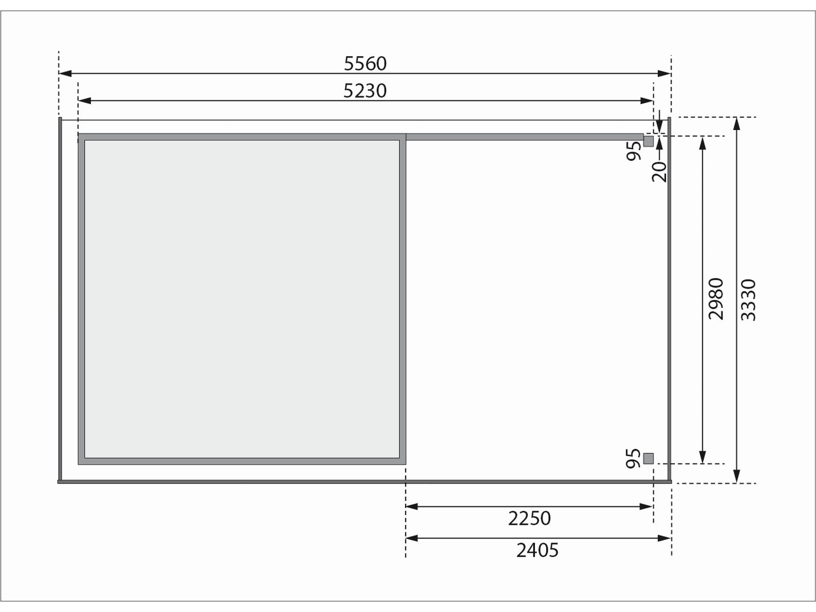 Karibu Handgriff 2er-Set blau