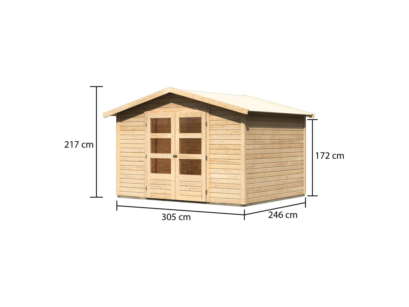 Karibu Gartenhaus Amberg 5