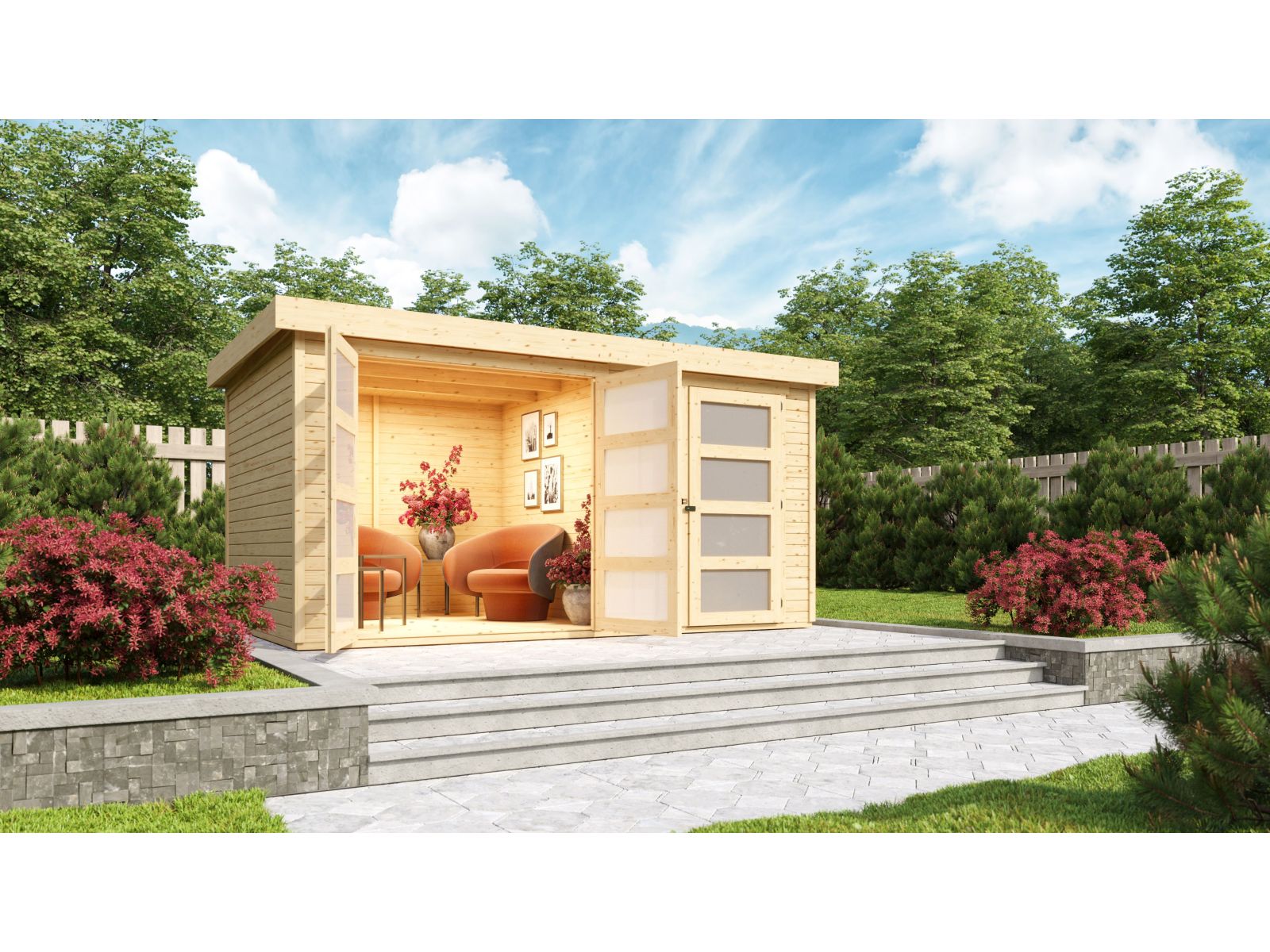 Karibu Systemhaus Mühlentrup 2 naturbelassen 19 mm