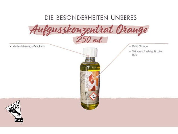 Karibu Sauna Aufgusskonzentrat Orange