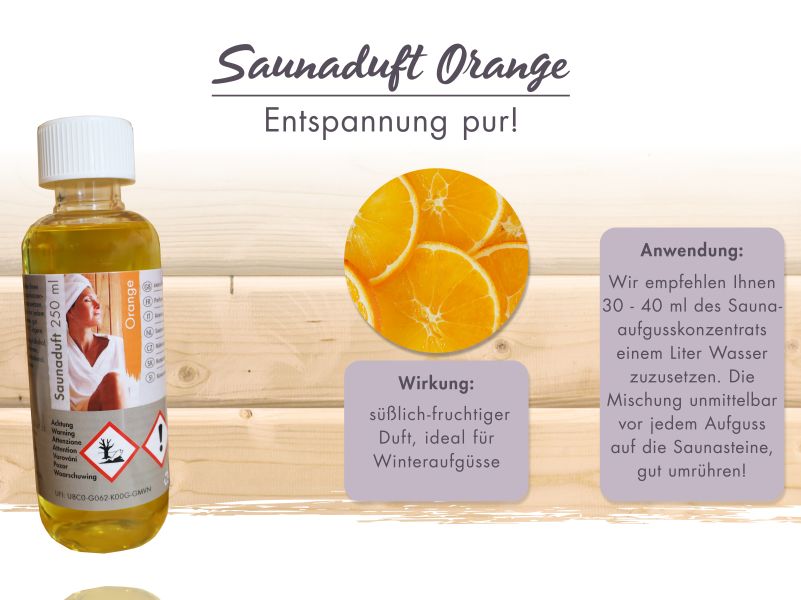 Karibu Sauna Aufgusskonzentrat Orange