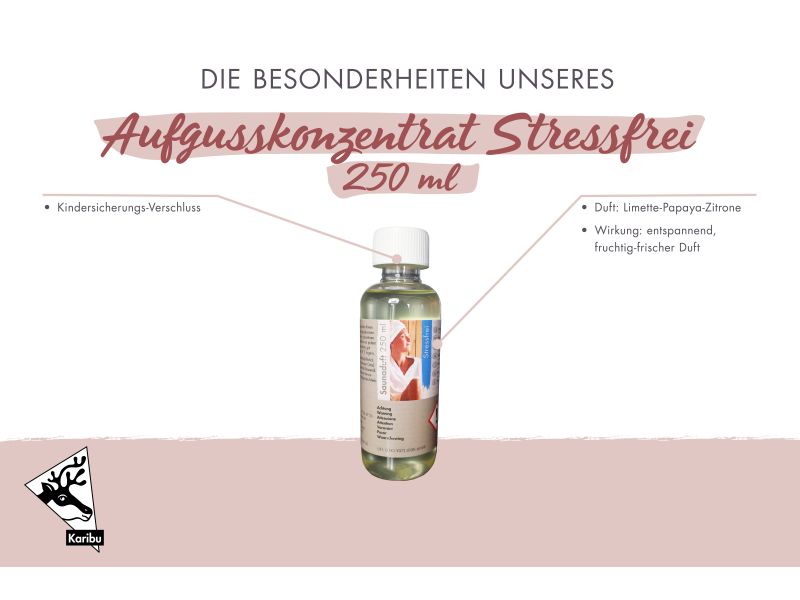 Karibu Sauna Aufgusskonzentrat Stressfrei (Limette/Papaya/Zitrone)