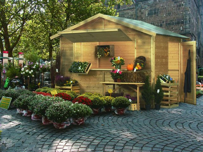 Karibu Verkaufshaus Gr. 2 natur 19 mm