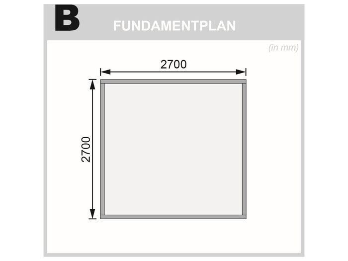 Karibu Gartenhaus Kastorf 6 terragrau - 28 mm