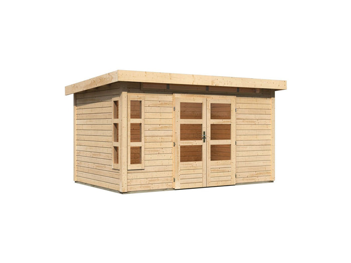 Karibu Gartenhaus Kastorf 7 - 28 mm natur