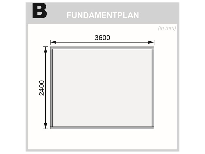 Karibu Gartenhaus Kastorf 7 - 28 mm terragrau
