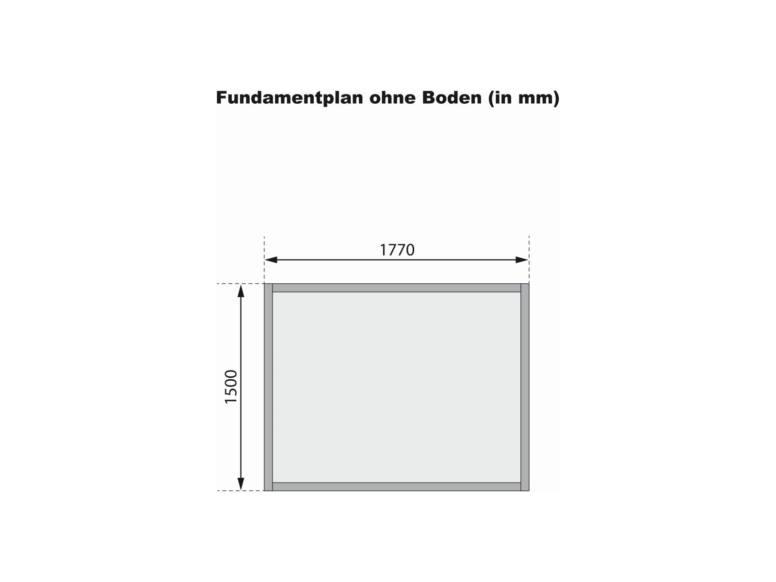 Karibu Gerätehaus Dahme 2 natur 14 mm