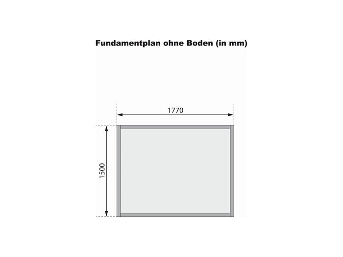 Karibu Gerätehaus Dahme 2 natur 14 mm
