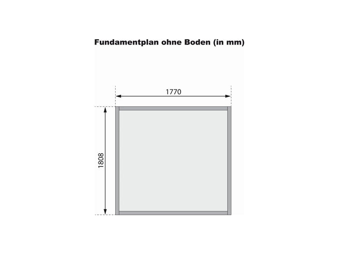 Karibu Gerätehaus Dahme 3 natur 14 mm