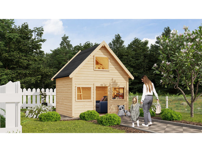 Karibu Spielhaus Kalle, naturbelassen