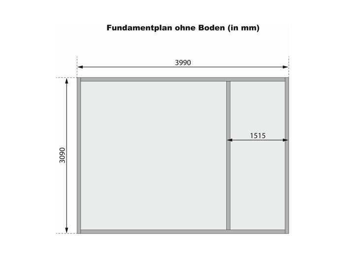 Karibu Gartenhaus Lagor 1 38 mm 2-Raum-Haus
