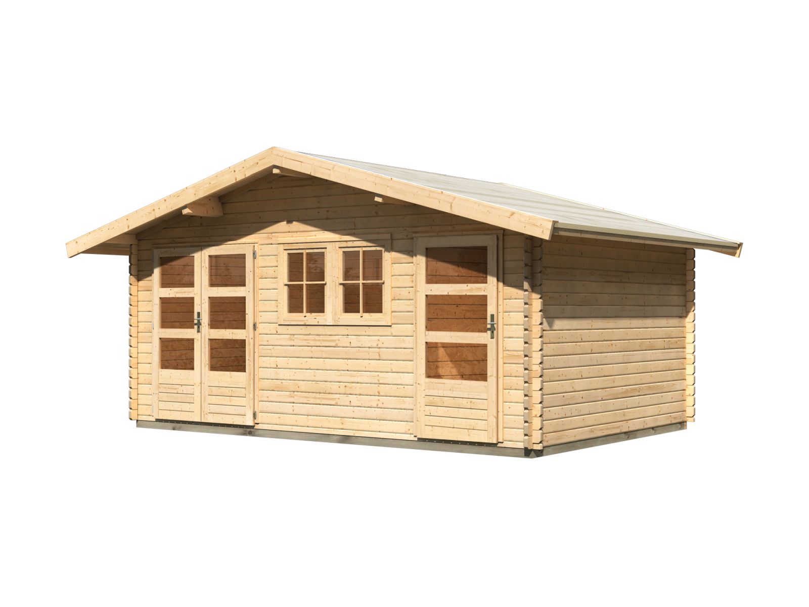 Karibu Gartenhaus Lagor 2 38 mm 2-Raum-Haus