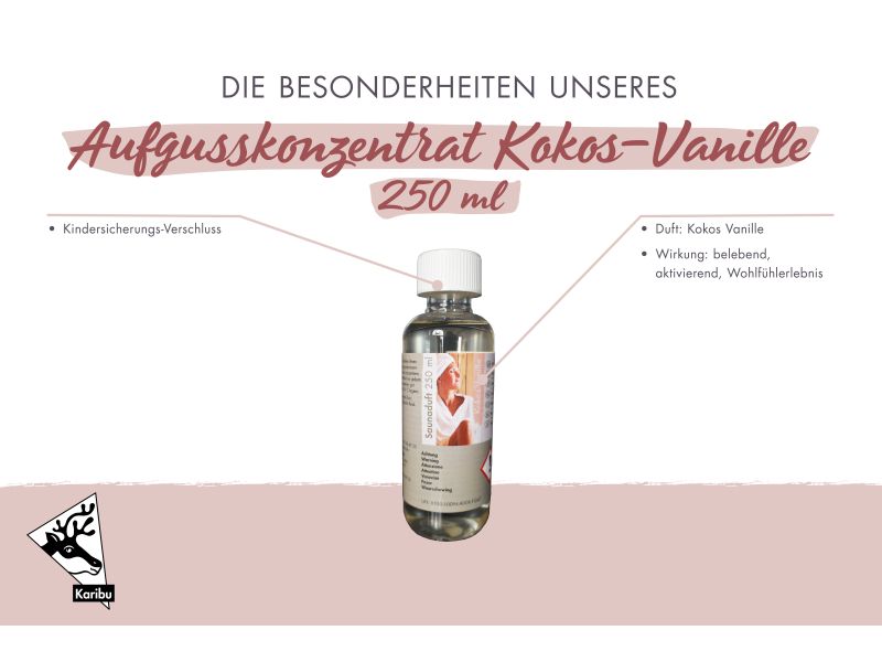 Karibu Sauna Aufgusskonzentrat Kokos Vanille