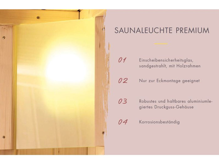 Karibu Saunaleuchte Premium Plug and Play