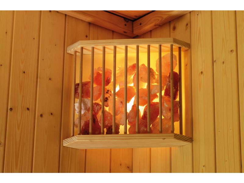 Karibu Sauna Salzkristalleuchte
