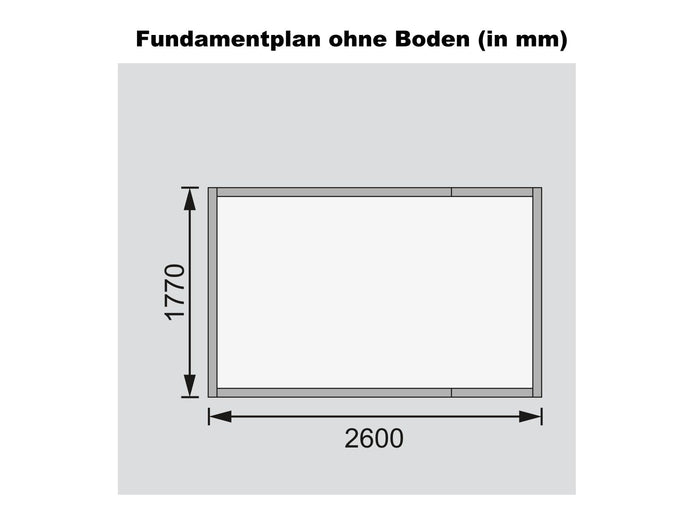 Karibu Verkaufshaus Gr.1 natur