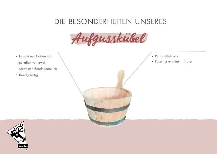 Karibu Sauna Aufgusskübel