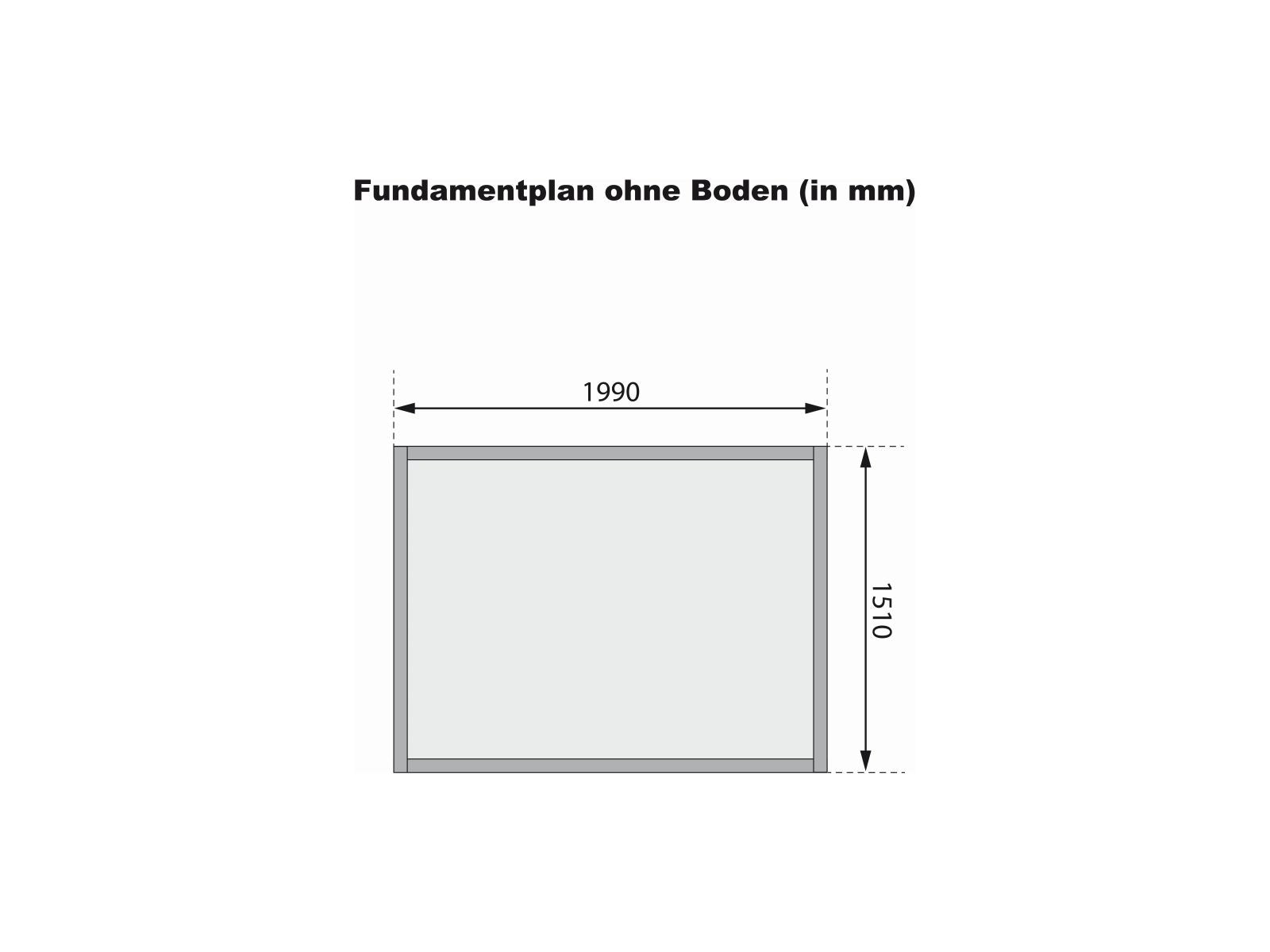 Karibu Gartenhaus Glücksburg 2 terragrau 19 mm