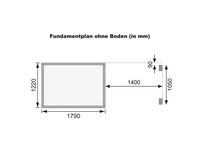 Karibu Gerätehaus Merseburg 2 SET mit Anbaudach