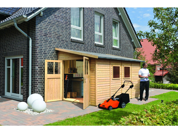 Karibu Gartenhaus Bomlitz 4 natur 19 mm