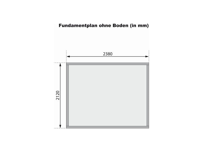 Karibu Gartenhaus Askola 3 natur 19 mm