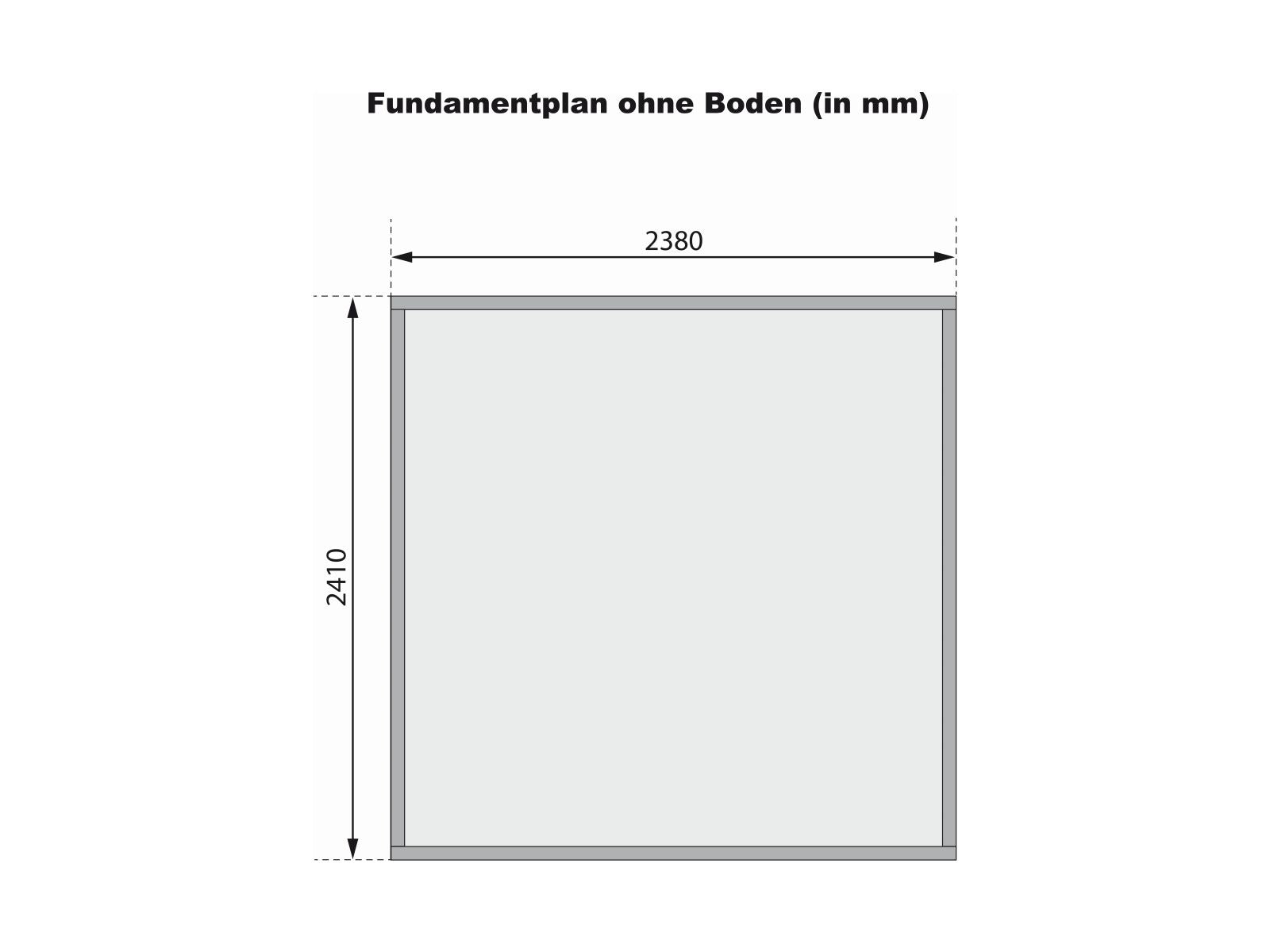 Karibu Gerätehaus Merseburg 6 natur 14 mm