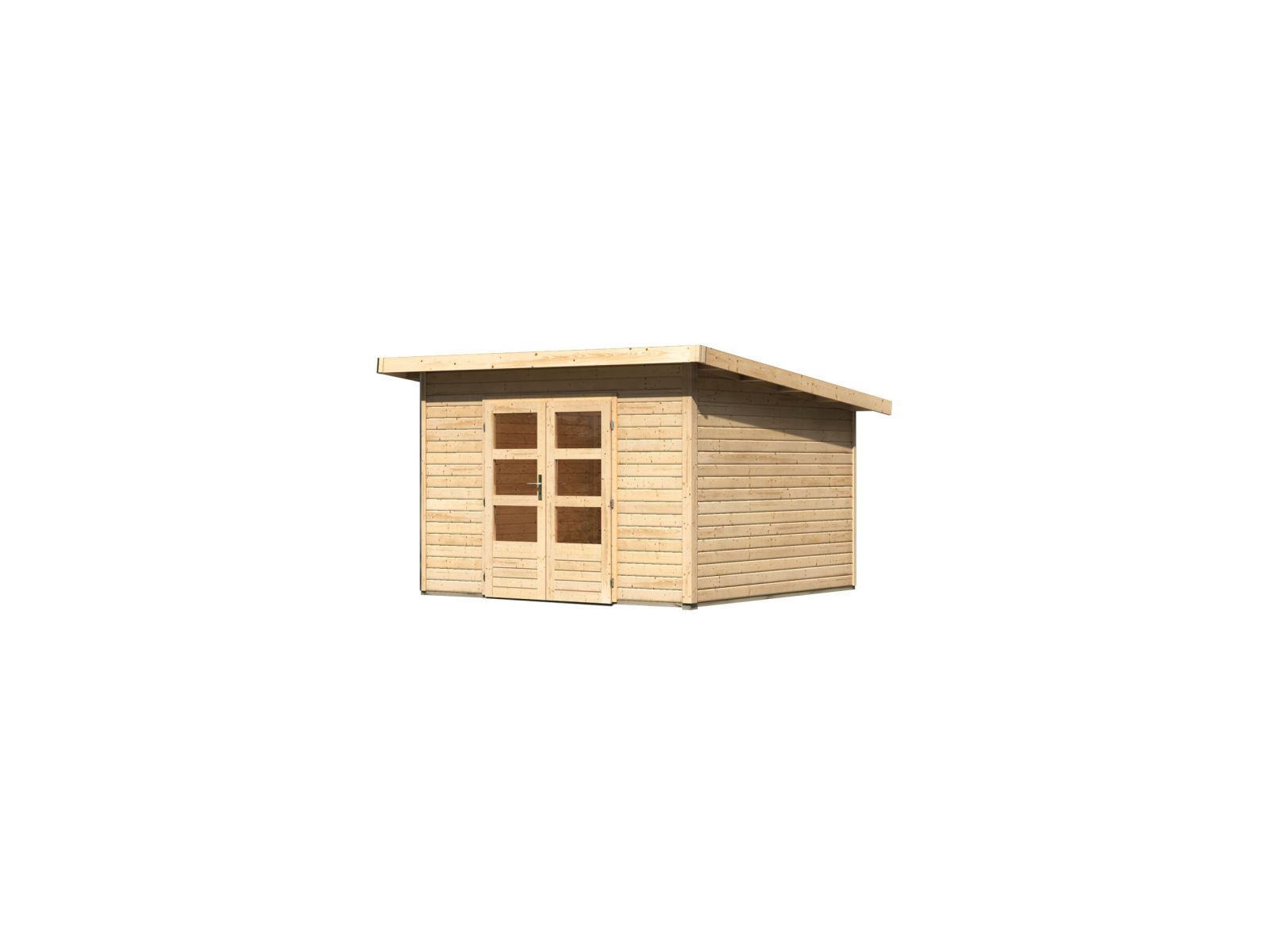 Karibu Gartenhaus Northeim 3 naturbelassen 38 mm