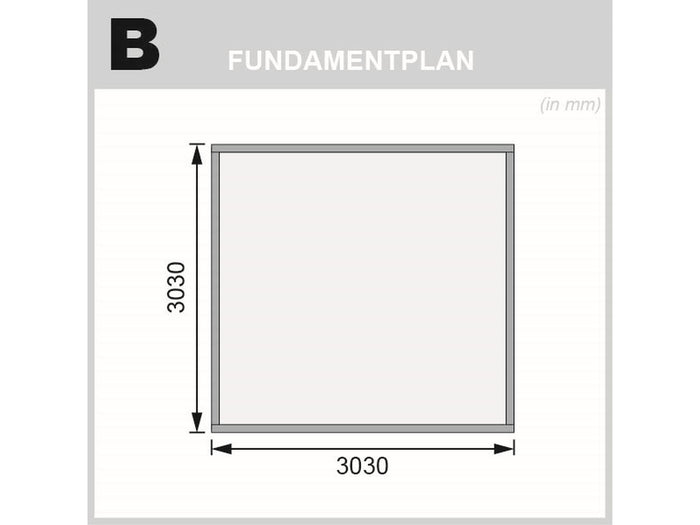 Karibu Gartenhaus Northeim 3 naturbelassen 38 mm