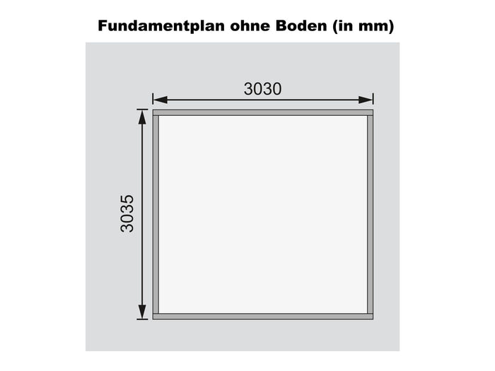 Karibu Gartenhaus Northeim 3 naturbelassen 38 mm