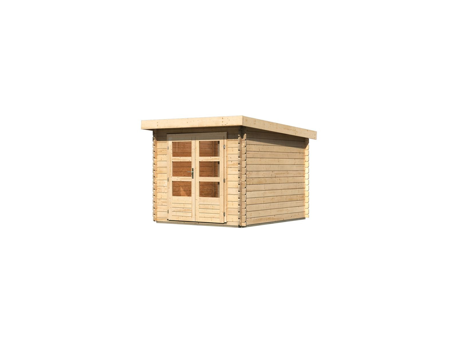 Karibu Gartenhaus Bastrup 4 natur