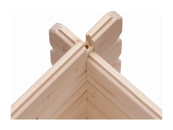 Karibu Gartenhaus Bastrup 5 natur