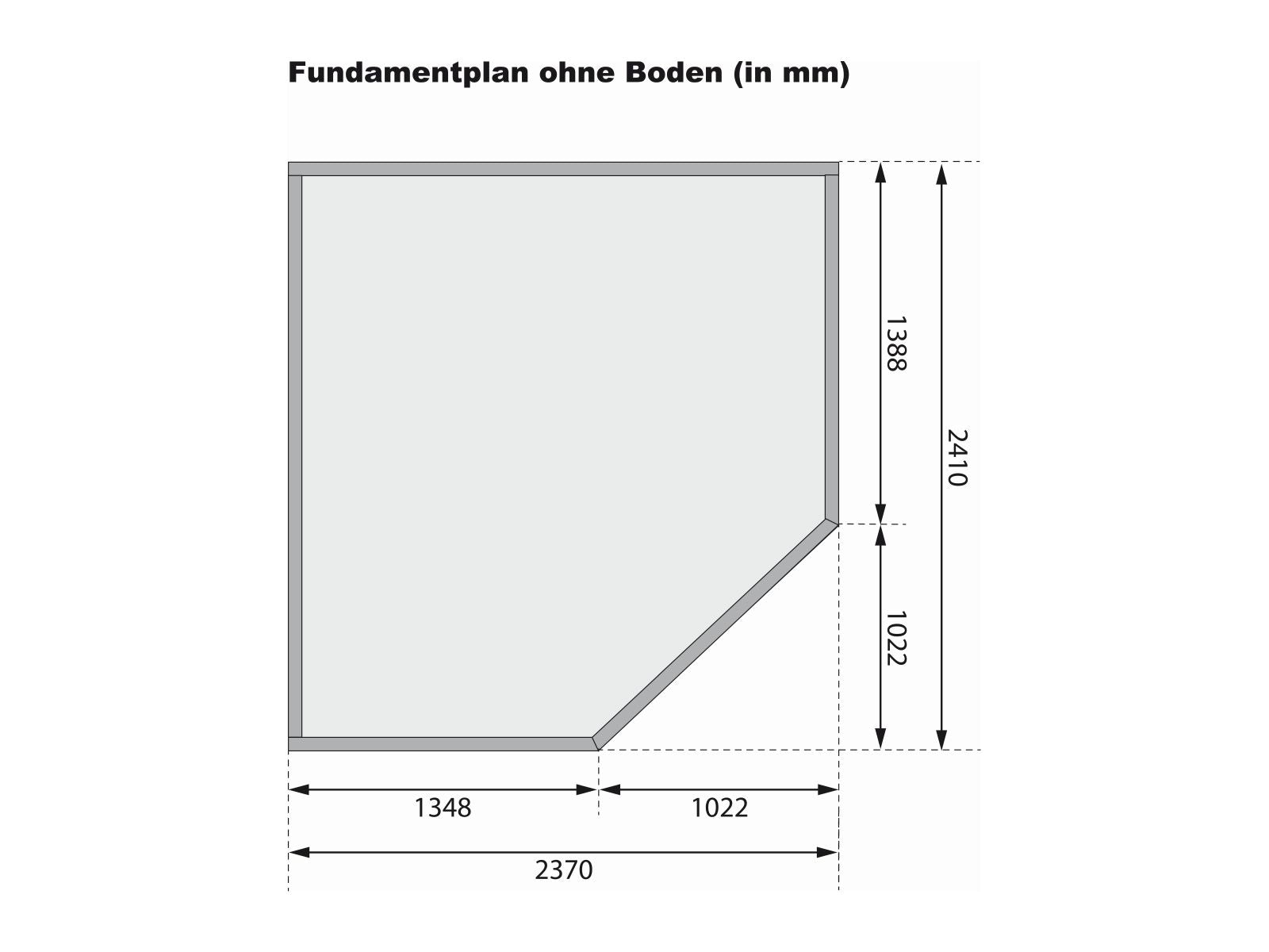 Karibu Gartenhaus Schwandorf 5 terragrau 19 mm