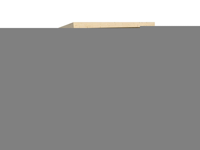 Karibu Gartenhaus Askola 4 mit Anbaudach 2,25 Meter, Seiten- und Rückwand