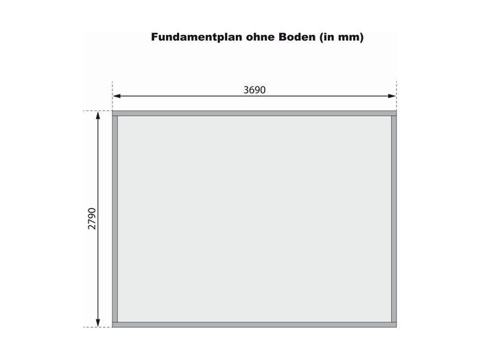 Karibu Gartenhaus Bastrup 8 natur