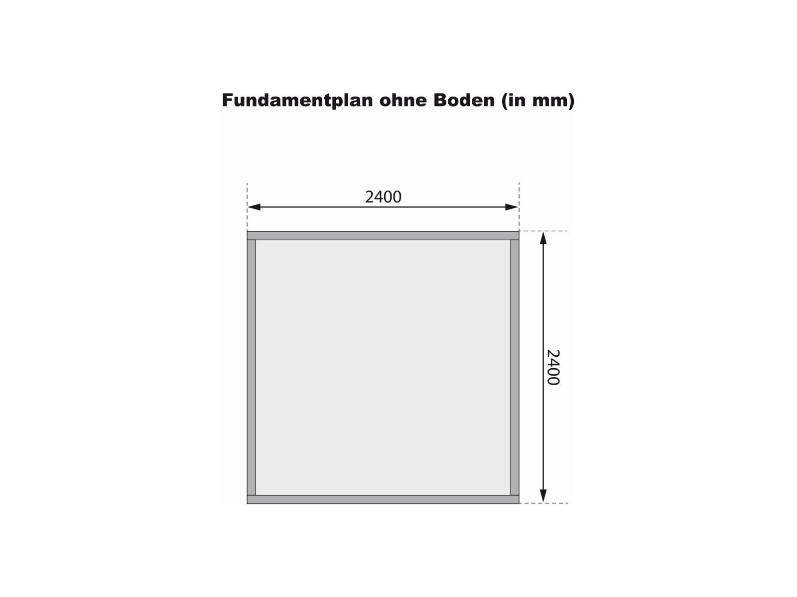 Karibu Gartenhaus Qubic in terragrau
