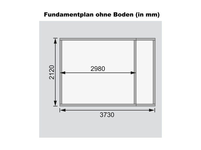 Karibu Gartenhaus Retola 5 inkl. Anbauschrank
