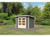Karibu Gartenhaus Stockach 3 in terragrau