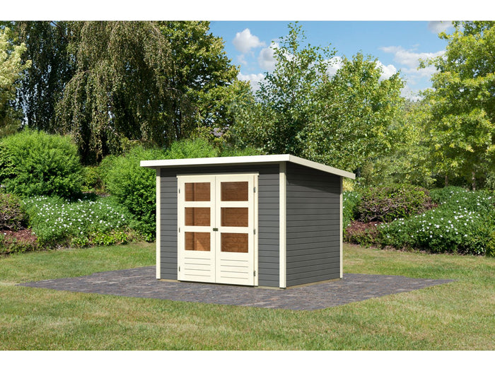 Karibu Gartenhaus Stockach 3 in terragrau