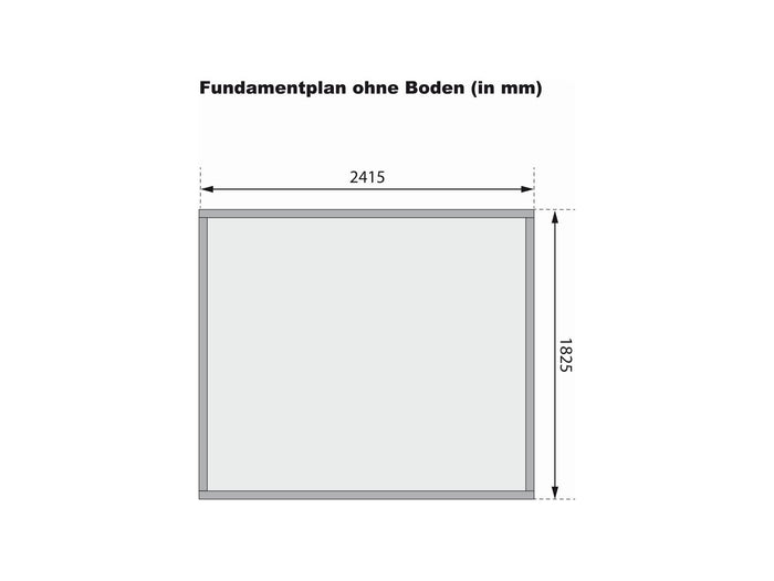 Karibu Gartenhaus Stockach 3 in terragrau