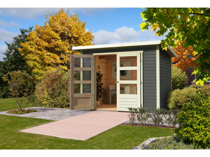 Karibu Gartenhaus Stockach 4 in terragrau