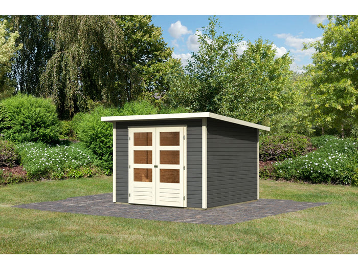 Karibu Gartenhaus Stockach 4 in terragrau