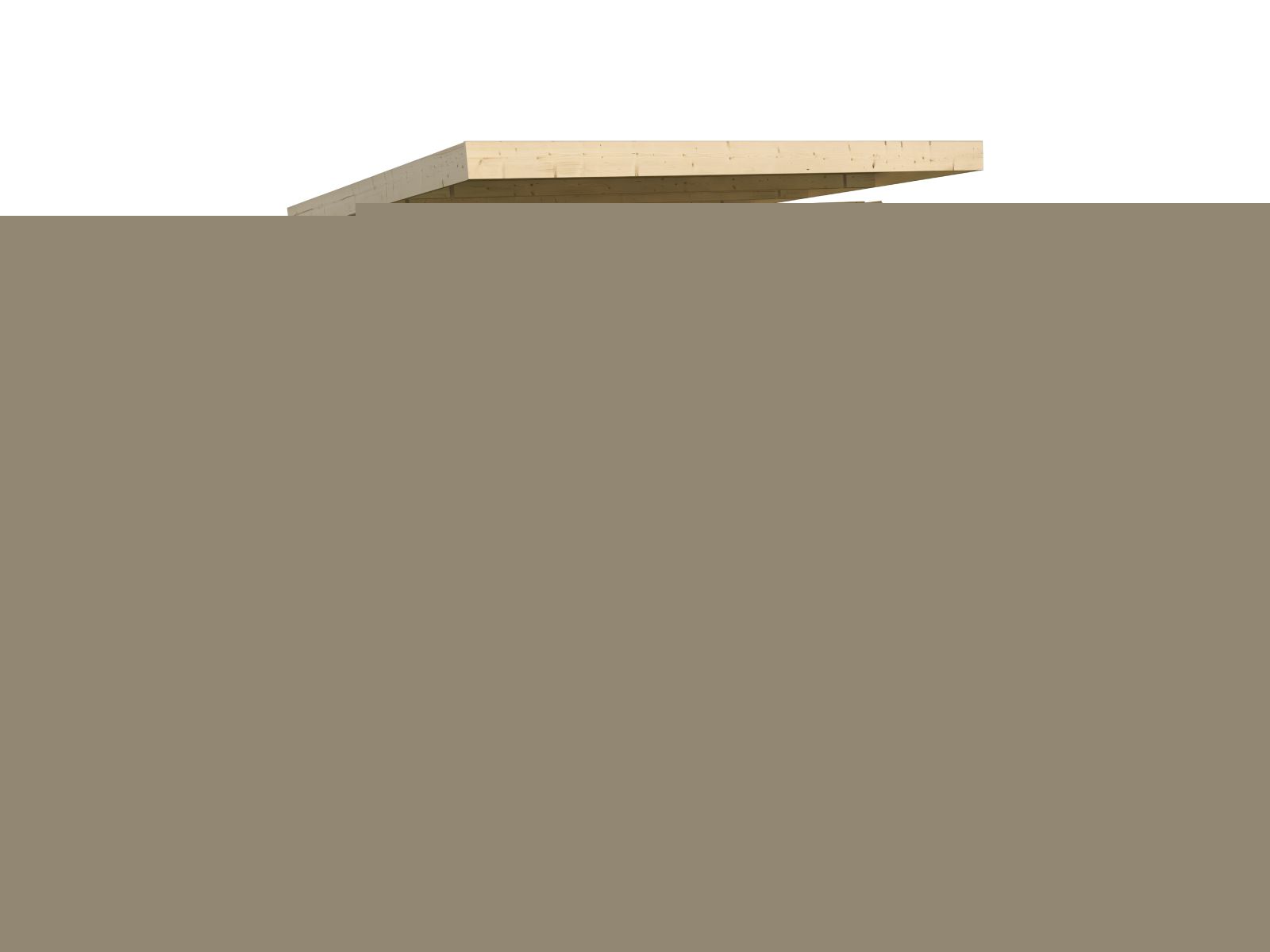 Karibu Gartenhaus Kandern 7 in terragrau 28 mm