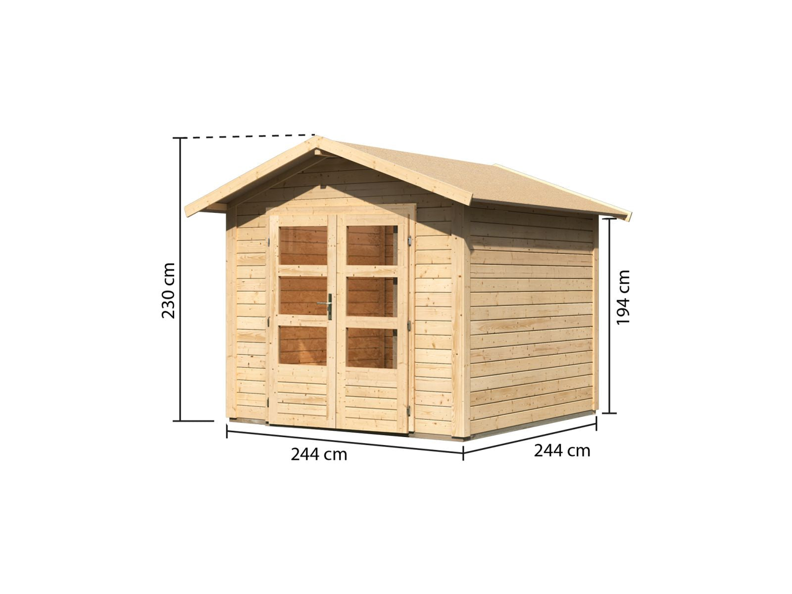 Karibu Gartenhaus Talkau 4