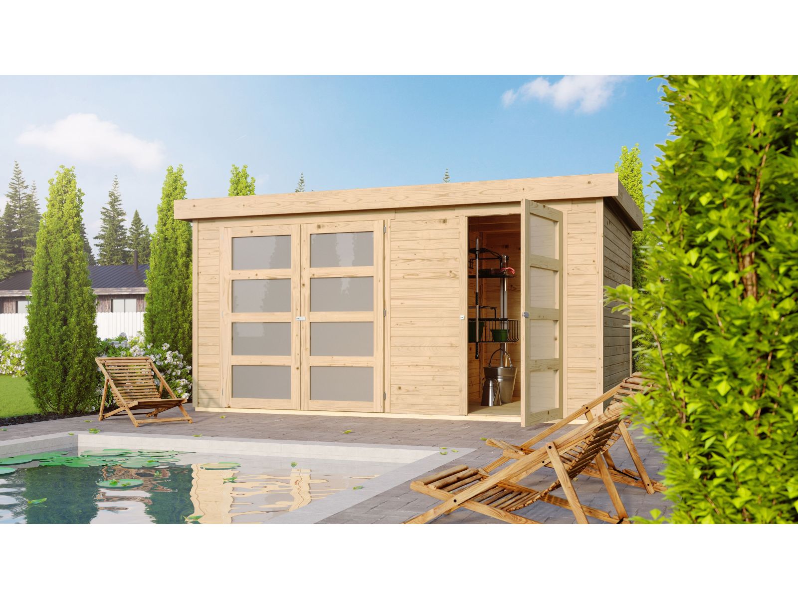 Karibu Systemhaus Mühlentrup 1 naturbelassen 19 mm