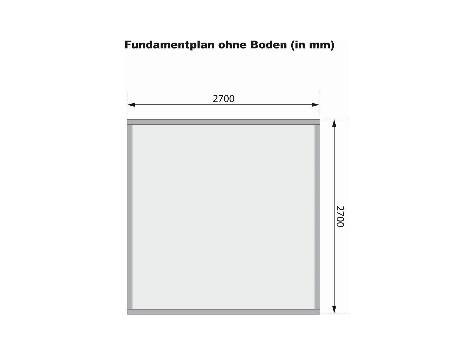 Karibu Gartenhaus Qubic 2 terragrau