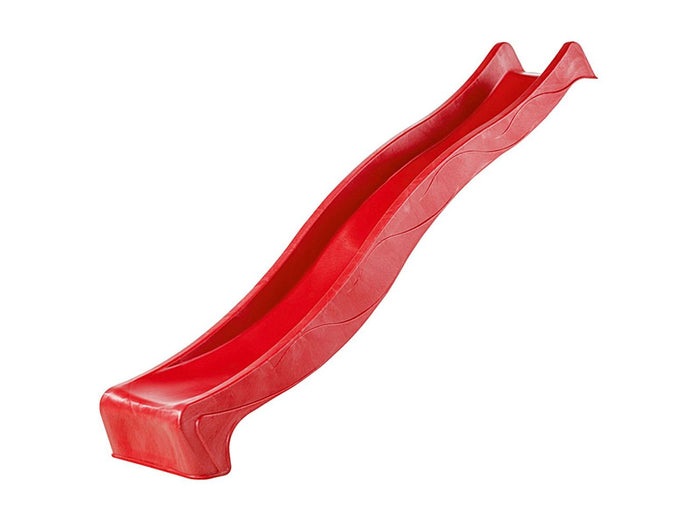 Karibu Stelzenhaus Benjamin terragrau + Rutsche rot + Holzrampe