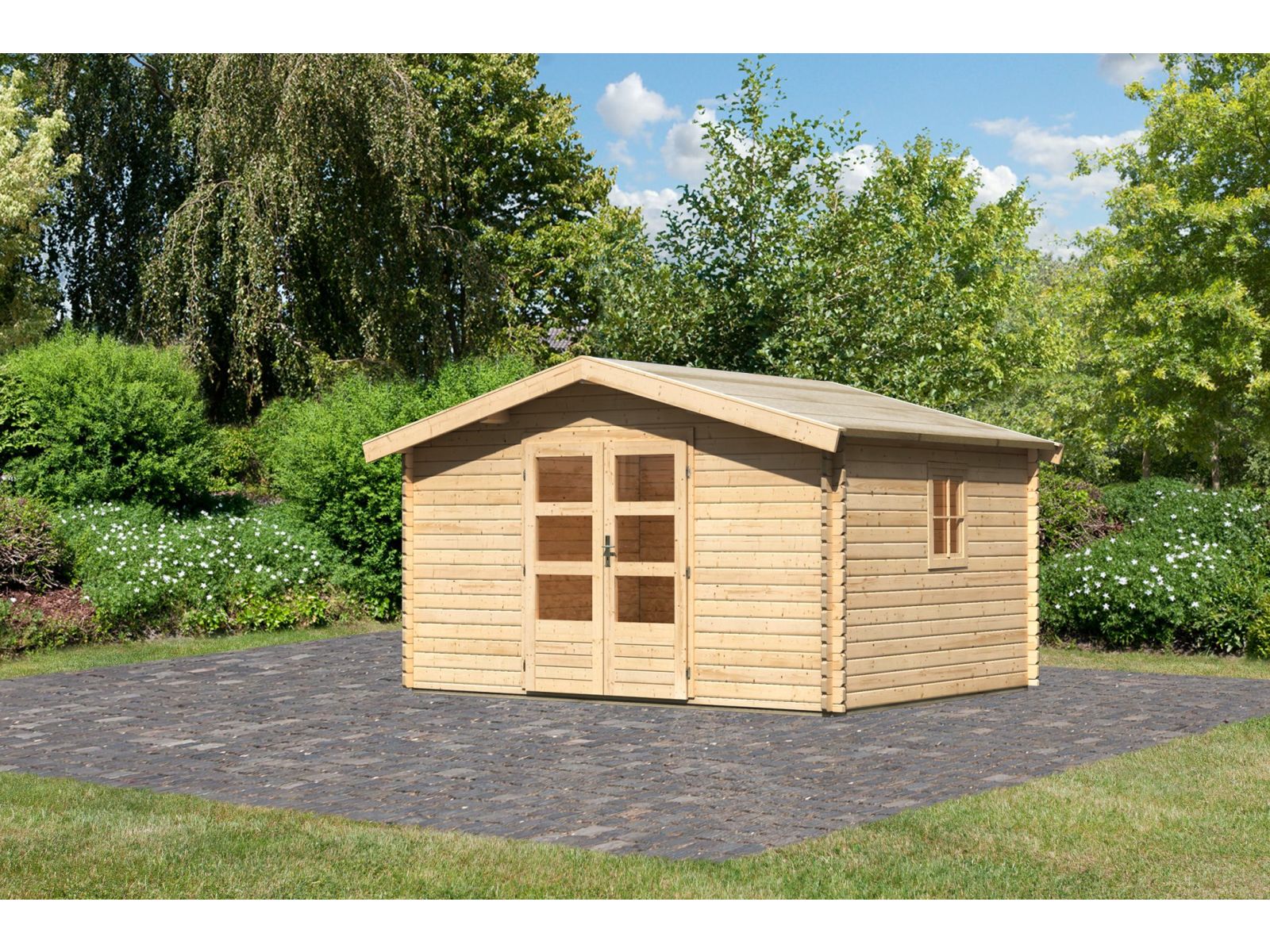 Karibu Gartenhaus Meldorf 5 naturbelassen